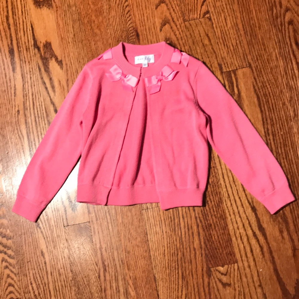 Girls pink sweater from Rachel Riley